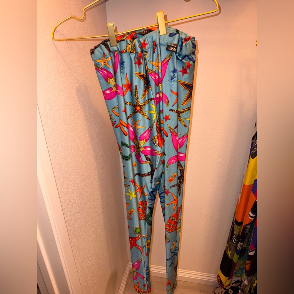 Versace Tresor de la Mer Starfish & Seashell Leggings READ DESCRIPTION